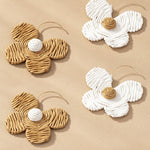 Round Glass Bead Drop Earrings