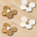 Round Glass Bead Drop Earrings