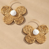 Round Glass Bead Drop Earrings