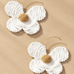 Round Glass Bead Drop Earrings