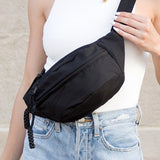 Marisa Nylon Crescent Sling Belt Bum Fanny Bag
