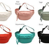 Marisa Nylon Crescent Sling Belt Bum Fanny Bag