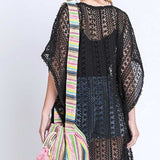 Boho Stripe Bucket Swing Bag