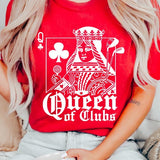 Playing Card Queen Golf Clubs Graphic T Shirts