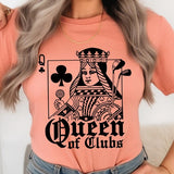 Playing Card Queen Golf Clubs Graphic T Shirts