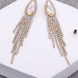 Teardrop Shape and Tassels earrings