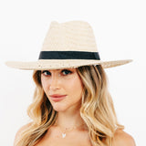 Basket Weave Straw Sun Hat