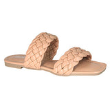 LIVIA-22-BRAID STRAP SLIDE SANDALS