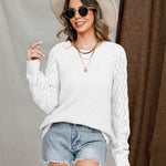 Round Neck Raglan Sleeve Sweater