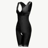 Lace Trim Shapewear with Zipper