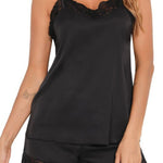 Lace Detail Cami and Shorts Lounge Set