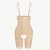 Hook-and-Eye Lace Trim Shaping Bodysuit
