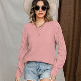 Round Neck Raglan Sleeve Sweater