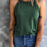 Curved Hem Grecian Tank Top