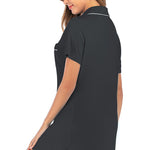 Contrast Piping Pocketed Short Sleeve Lounge Dress
