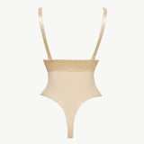Adjustable Strap Zip-Up Shaping Bodysuit
