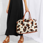 Animal Print Plush Weekender Bag