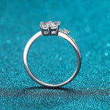 On My Mind Sterling Silver Moissanite Ring
