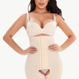 Hook-and-Eye Lace Trim Shaping Bodysuit