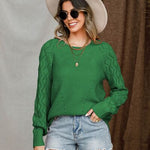 Round Neck Raglan Sleeve Sweater