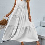 Tiered V-Neck Sleeve Dress