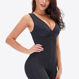 Lace Trim Shapewear with Zipper