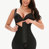 Hook-and-Eye Lace Trim Shaping Bodysuit