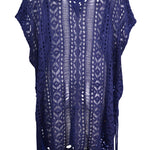 Cutout V-Neck Cover-Up with Tassel