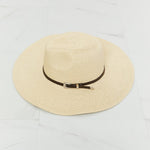 Boho Summer Straw Fedora Hat