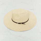 Boho Summer Straw Fedora Hat
