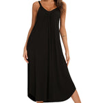 V-Neck Midi Lounge Dress