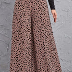 Animal Print High-Rise Pants