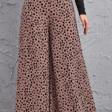 Animal Print High-Rise Pants