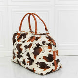 Animal Print Plush Weekender Bag