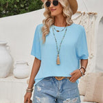 Cutout Tied Round Neck T-Shirt