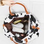 Animal Print Plush Weekender Bag