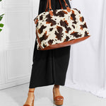 Animal Print Plush Weekender Bag