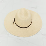 Boho Summer Straw Fedora Hat