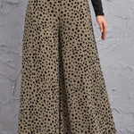 Animal Print High-Rise Pants