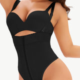 Adjustable Strap Zip-Up Shaping Bodysuit