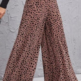 Animal Print High-Rise Pants