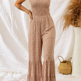 Floral Spaghetti Strap Wide Leg Jumpsuit