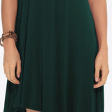 Short Sleeve V-Neck Knee-Length Dress