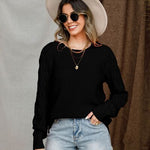 Round Neck Raglan Sleeve Sweater