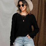 Round Neck Raglan Sleeve Sweater