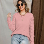 Round Neck Raglan Sleeve Sweater