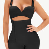 Side Zipper Under-Bust Shaping Bodysuit