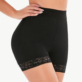 Pull-On Lace Trim Shaping Shorts
