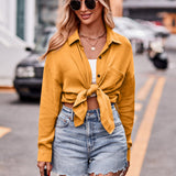Textured Dropped Shoulder Shaket