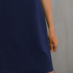Round Neck Puff Sleeve Mini Dress